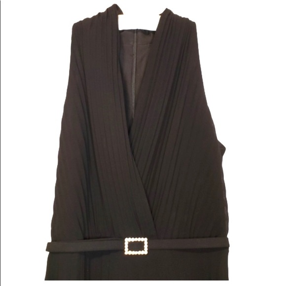 Joseph Ribkoff “Marilyn Monroe” Pleated Cocktail Dress with Rhinestone Belt - Picture 10 of 16